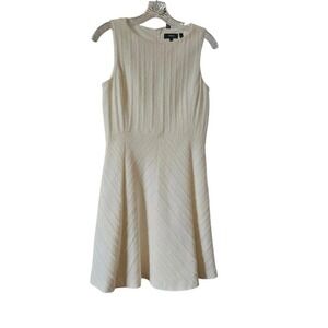 Theory Cream Textured Mini Dress Elegant cream‎ mini dress